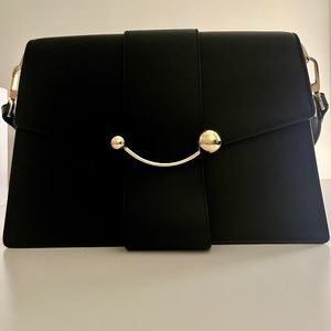 Strathberry Crescent Shoulder (Black)
